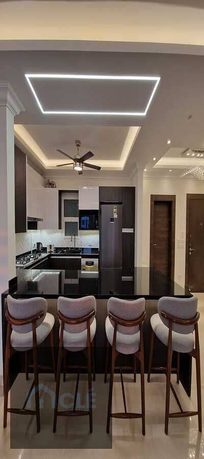 Luxury furnished apartment , equipped with the latest appliances and air conditioning , for rent at the lowest price in Sky Condos , Central Park View