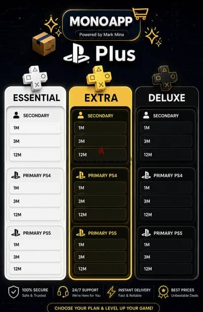 ps plus كل الانواع