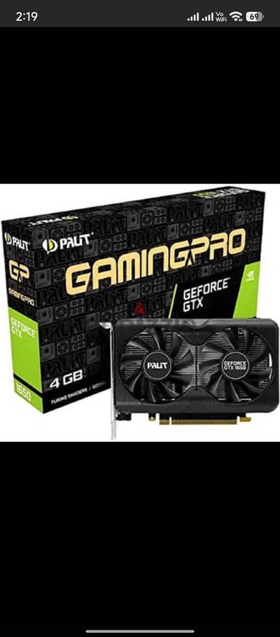 كارت شاشه gtx 1650 4g متعملهوش  صيانه قبل كدا بالكرتونه