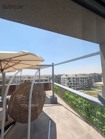 Furnished Studio Roof for Rent in Sodic Villette New Cairo | Large Terrace | Best Price