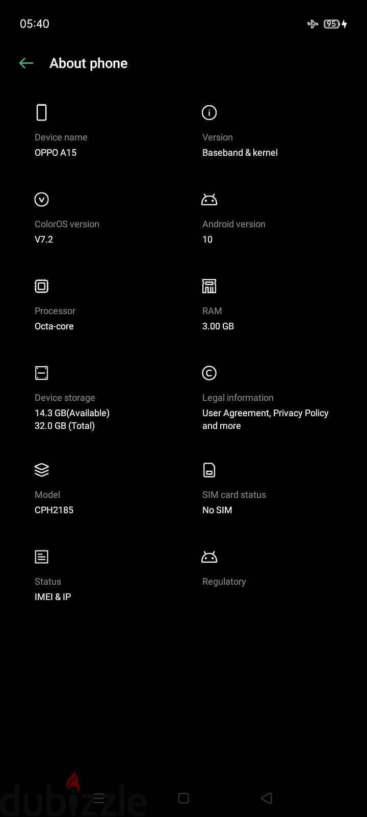 OPPO A15 CPH2185 3
