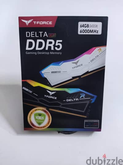 Team T-Force Delta RGB 64GB 2x32G 6000Mhz CL38 DDR5 Ram