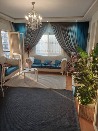 Fully furnished apartment for rent garden view ready to move in 99m 2 bedrooms typical floor in Al Rehab 2 - Phase 8 - New Cairo