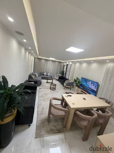 Furnished apartment for rent in One Katameya Compound, super deluxe finishing, first occupancy