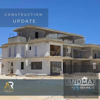 Luxury Twin House in Marseilia Beach 5 | Sea & Pool View | Fully Finished | 10-Year Installments