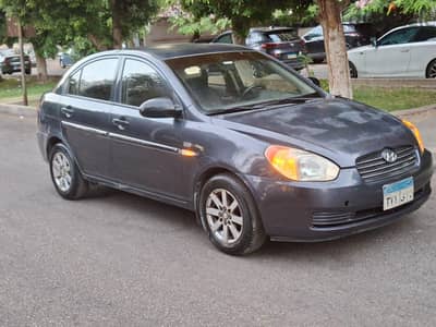 هيونداي أكسنت 2008 فبريكه بالكامل بره وجوه حالة نادره