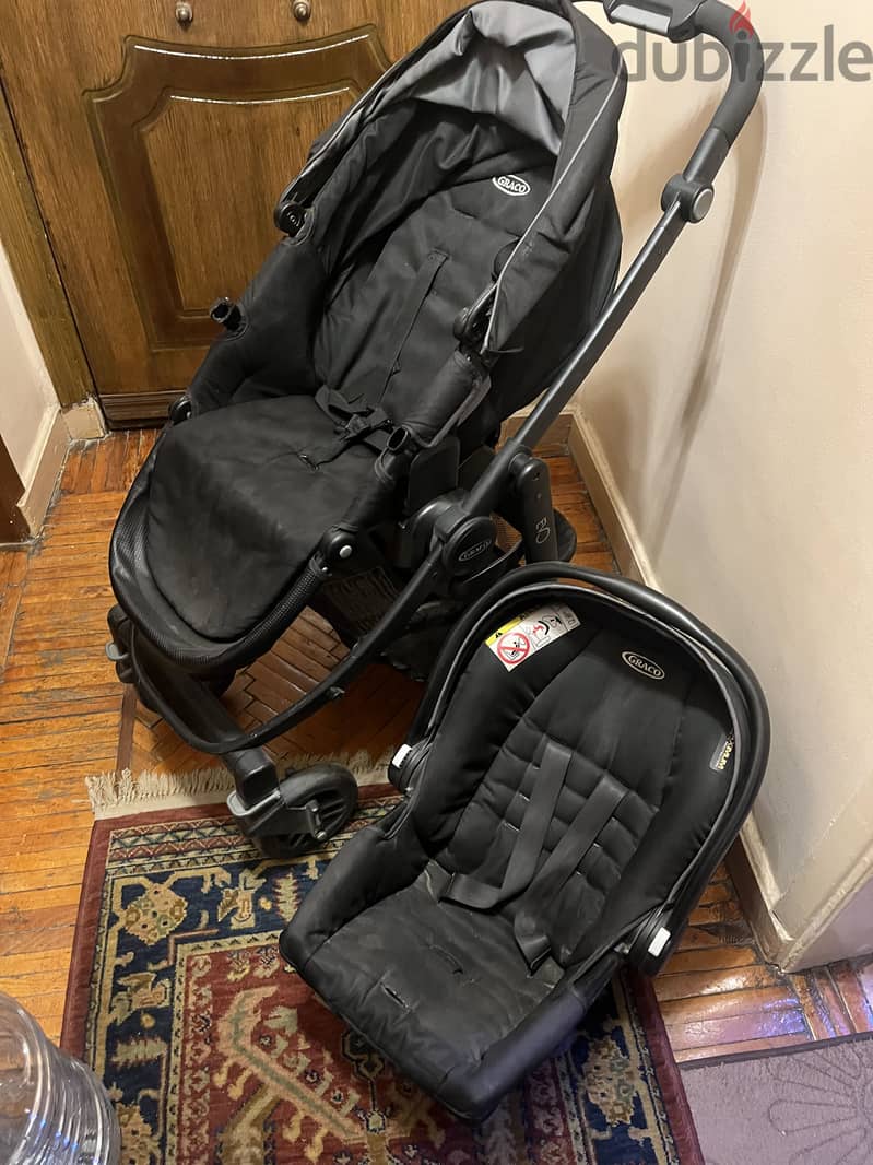 Graco Evo Stroller + Car seat 2