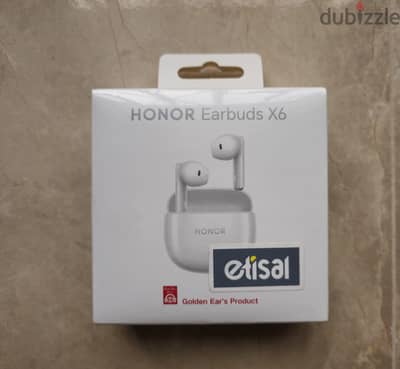 Honor Earbuds X6 جديدة متبرشمة