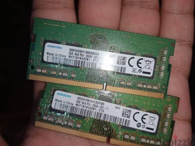 رامات Samsung DDR4 سعة 16 جيجا (2×8) بتردد 2666MHz – حالة ممتازةram