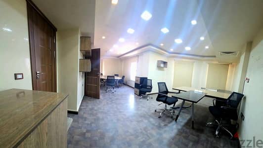 مكتب للإيجار في الشيخ زايد مفروش ومكيف furnished office in zayed