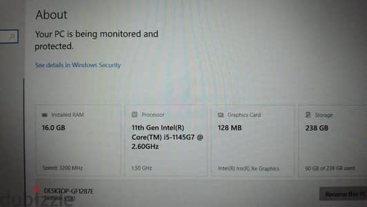 Dell Latitude 5320core i 5 11th gen