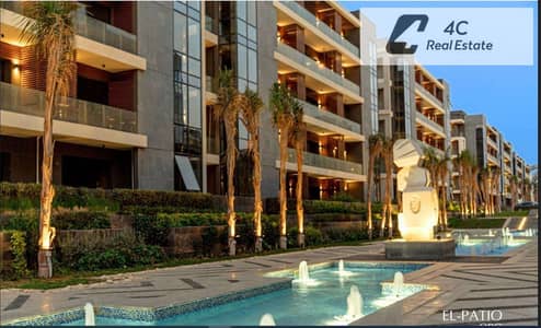 Resale apartment at the original contract price in Patio Oro Fifth Settlement Features an open view of the landscaping Ready for viewing