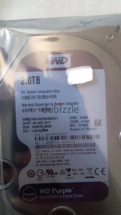 WD HDD hard drive 2TB
