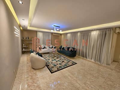 Furnished apartment for rent in Al Rehab, super lux finishing, prime location near services