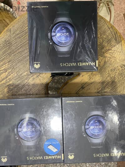 Huawei Watch 5 LTE Black جديدة متبرشمة