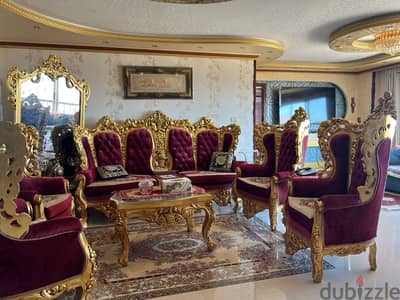 صالون مدهب كاس العالم فخم