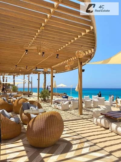 للبيع توين هاوس فيلا 268م سي فيو برايم لوكيشن 3 نوم في قرية سي شور الساحل الشمالي  Sea Shore Village North Coast