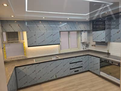 Ultra-super-lux apartment for rent, first occupancy, Stone Residence Compound, Katameya, Cairo. 4 rooms with kitchen, air conditioning, and appliances