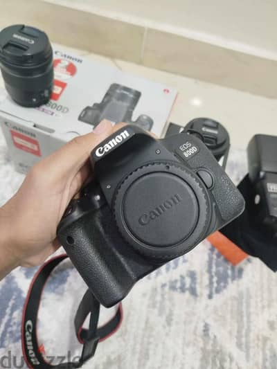 canon 800d + lens 50mm + Godox TT560 II