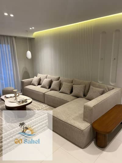 Luxury 3-bedroom chalet for rent in Faya Marassi, North Coast, Sidi Abdel Rahman – steps from the sea, direct pool view, very prime location / Marassi North Coast.