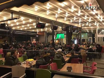 For rent, a cafe and restaurant, 320 meters, with an external patio, an attractive façade, fully equipped with furniture and appliances, all equipment at the highest level, and operating due to lack of time, in a very lively and commercial location.