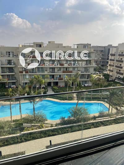 شقة ١٥٦م إطلالة كاملة على حمام السباحة للإيجار في كمبوند فيليت Villette التجمع الخامس القاهرة الجديدة قريبة من الجامعة الأمريكية AUC