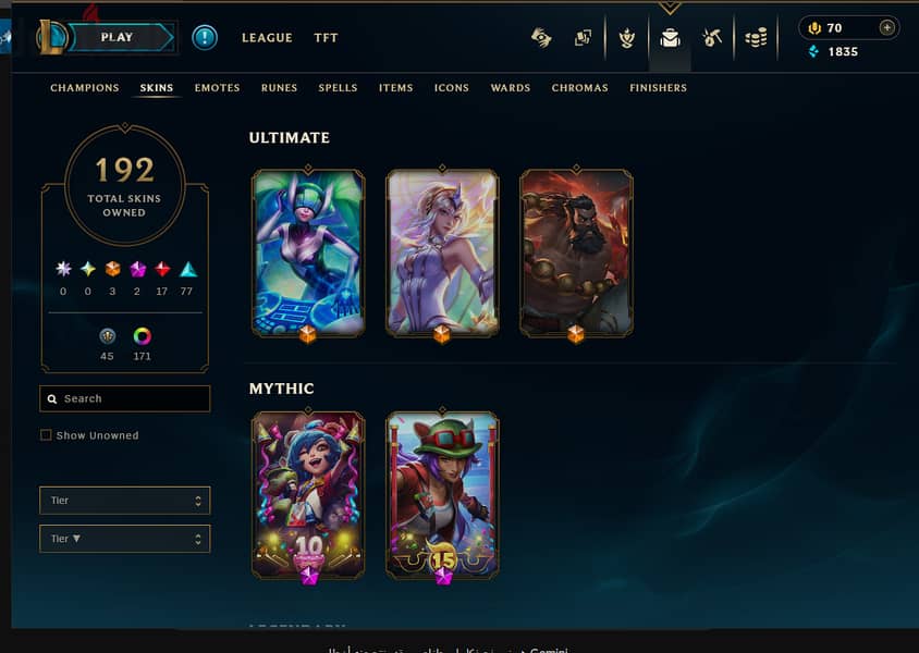 High level account (630) | 192 skins | Plat 4 2