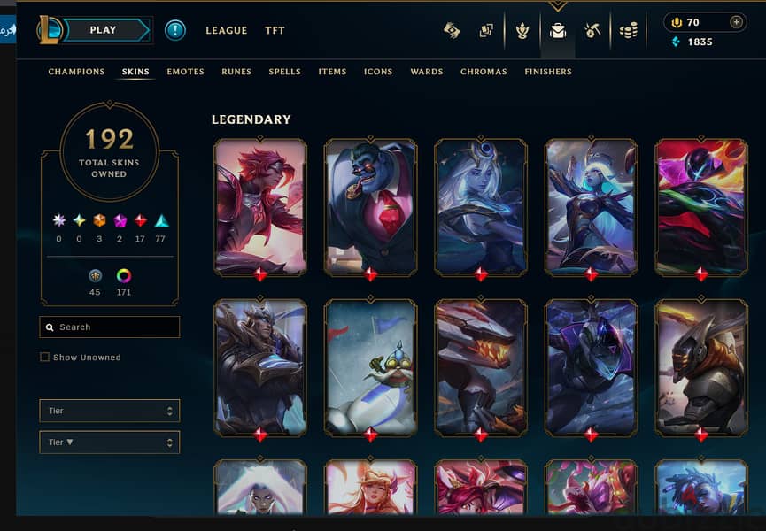 High level account (630) | 192 skins | Plat 4 3