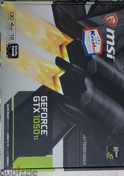 MSI Geforce GTX 1050 Ti 4 gb OC edition
