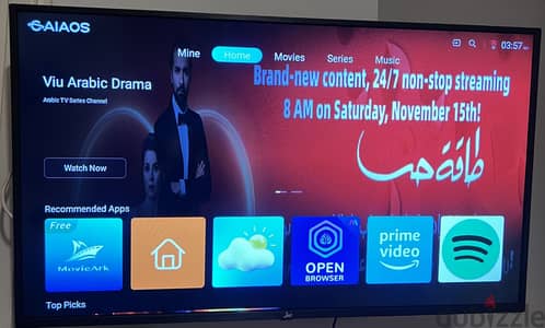 Jac Tv 43 inch تليفزيون جاك ٤٣ بوصة