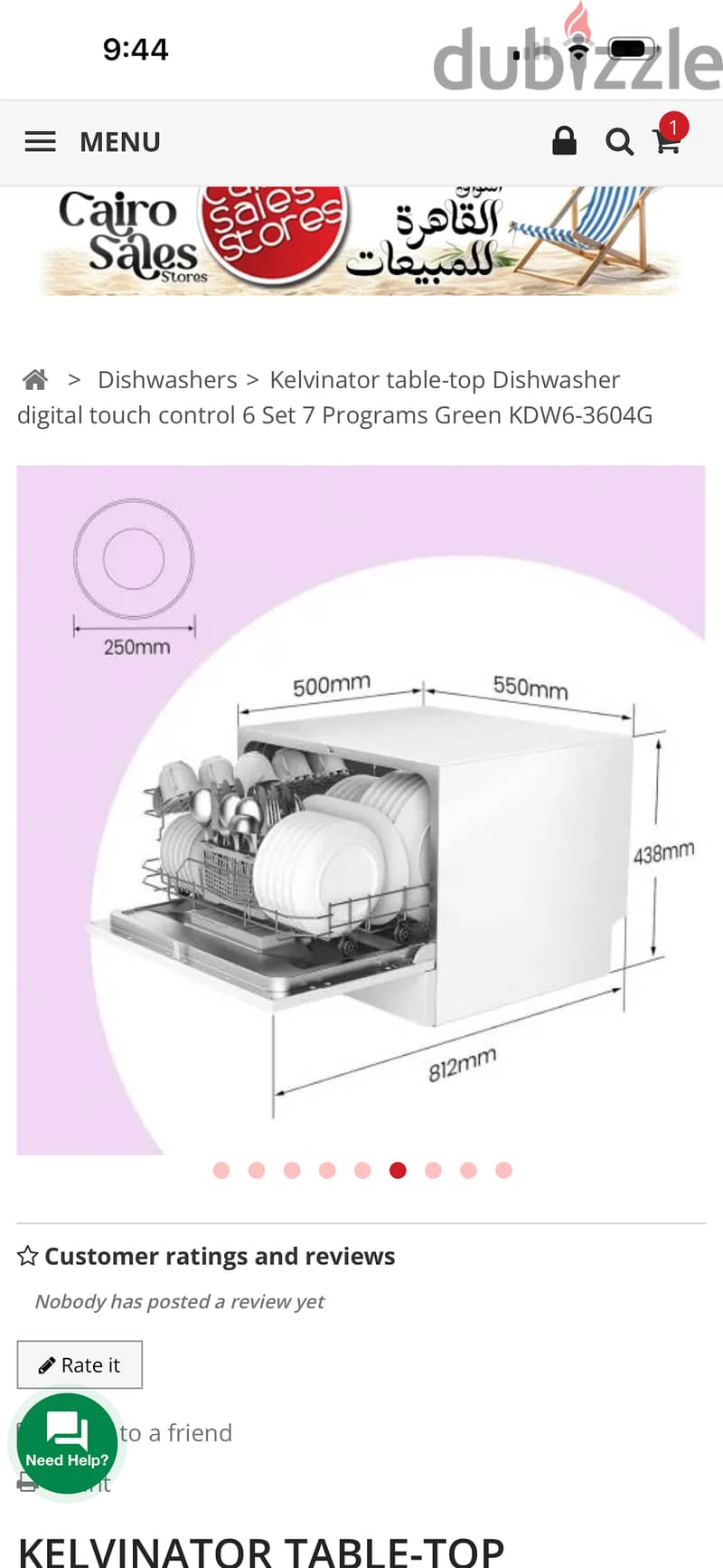 Kelvinator 6 persons 1
