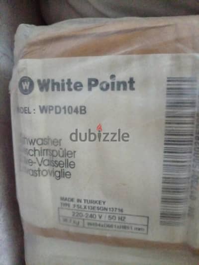 غسالة أطباق White Point WPD104B 10 أفراد جديدة بالكرتونة