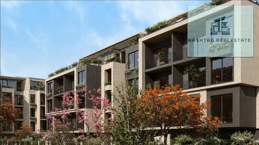 Apartment for sale in D . MILE Compound location on the desert road directly in front of extention smat village  two minutes from Al-Nozha Street and Al-Ahly Club  5 minutes from Hyper one and Da