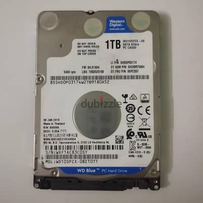 هارد HDD لاب توب 1 تيرا