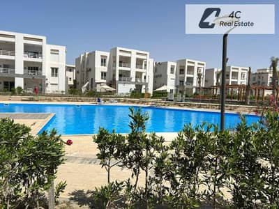 Chalet with garden for sale ready to move ultra super lux finishing with furniture prime location special view in Amwaj Al Ahly Sabbour North Coast