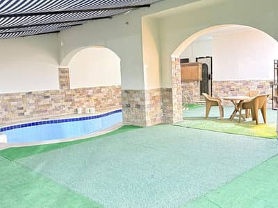 فيلا للايجار المفروش كمبوند الياسمين الشيخ زايد بحمام سباحه خاص بحديقة  أمام ابراج زيد Furnished villa for rent in Al Yasmeen Compound, Sheikh Zayed
