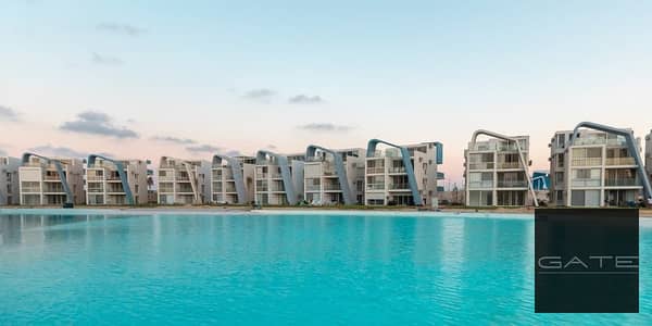 An incredible deal: Fully finished chalet for sale at Fouka Bay, North Coast | First-floor unit in a prime location with a direct lagoon view.