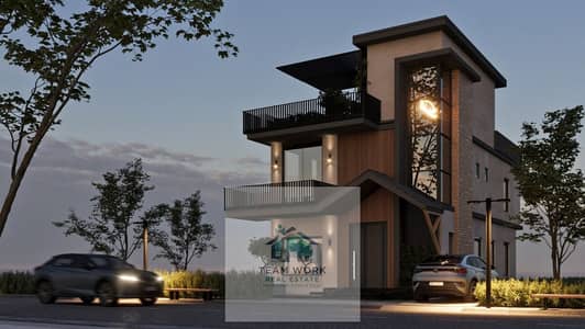 Villa for sale, standalone plot, basin 2, directly opposite Lake West, prime location in Eden Park compound, with installments over 10 years with no d