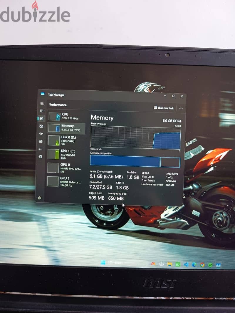 msi i5th10 15