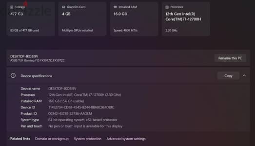 Asus TUF Gaming F15 12th