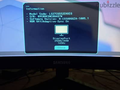 Samsung Odyssey G5 27" 165Hz 1440P Curved Gaming Monitor