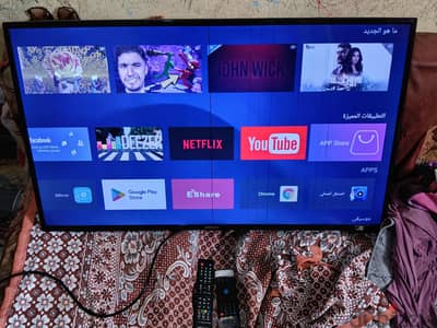 شاشه جروهى 43 سمارت 4k استعمال سنتين