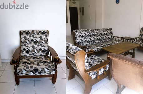 Solid Wood Living Room Set
