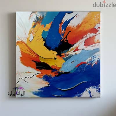 تابلوه فن تجريدي رسم احترافي