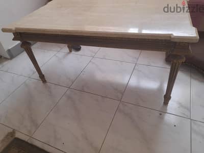 طرابيزه رخام مدهب