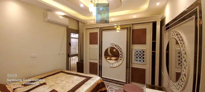 شقة مفروشة للايجار بالشيخ زايد عمارات المستقبل فرش فندقي مكييفة بالكامل
