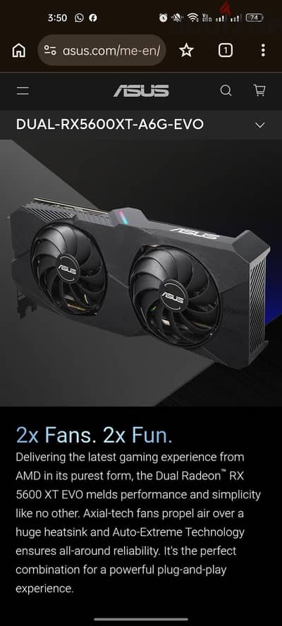RX 5600xt asus dual