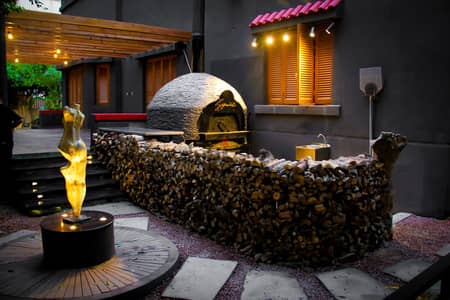 فرن بيتزا إيطالي - Italian Neapolitan pizza oven ( wood + gas )