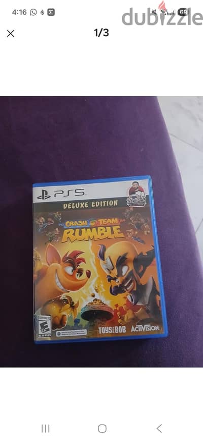 للبيع او للبدل بأعلىrash team rumble نسخه deluxe edition عربي متاح شحن