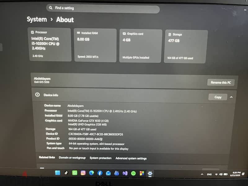 Dell G15 5510 1